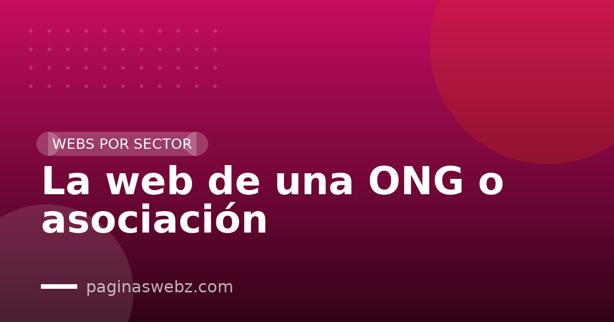 La web de una ONG o asociación